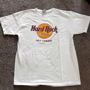 Hard Rock‎ Cafe New Orleans T-Shirt Graphic Print Short Sleeve Tee Large